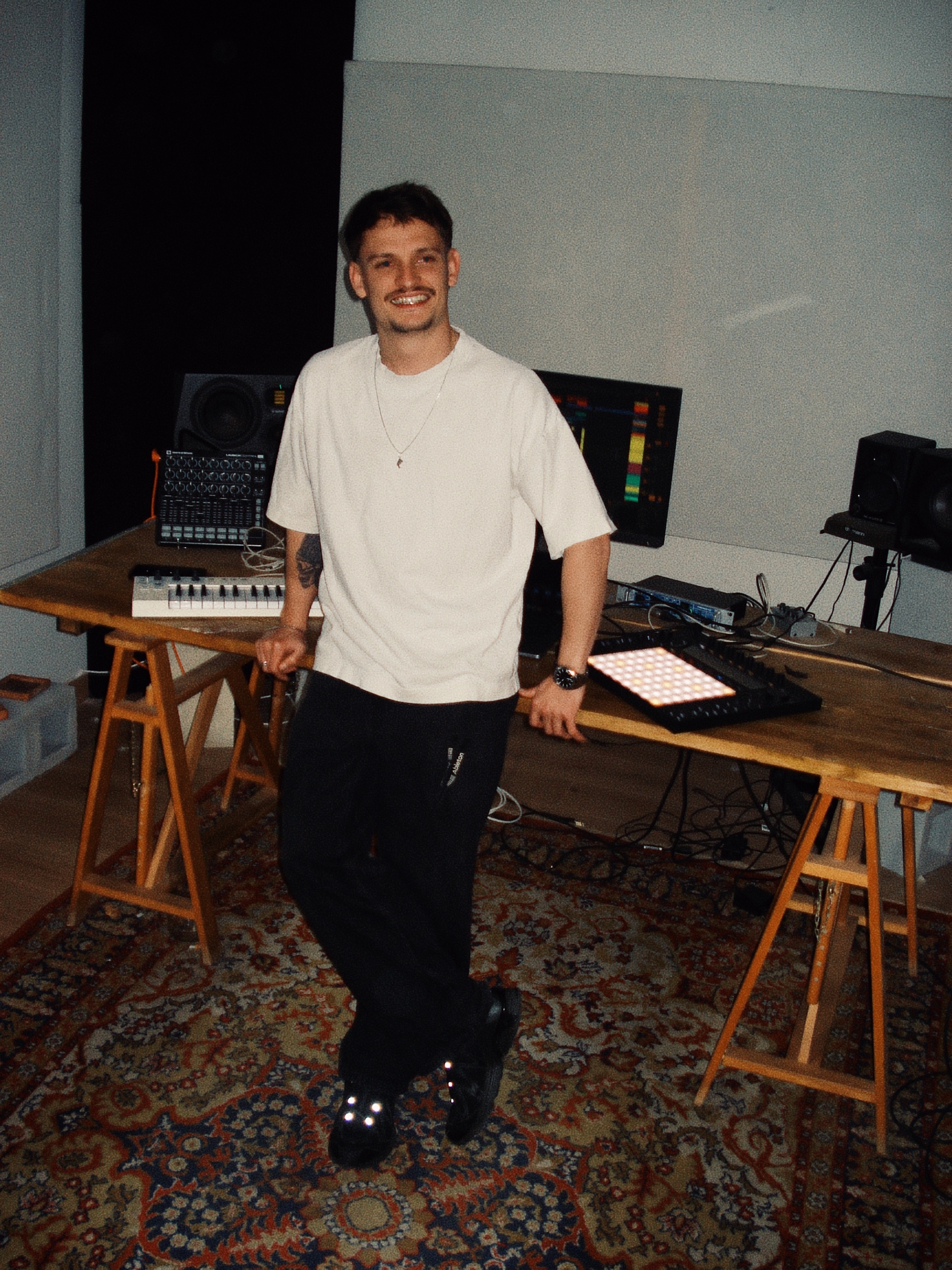 Martí Valverde in his studio